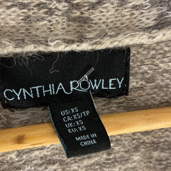 Cynthia Rowley knit draped cardigan. Alpaca. size XS - Picture 4 of 9